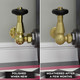 JAG-2-CR-UB-WEATHERED-COMP - Jaguar Thermostatic Radiator Valve - Unlacquered Brass (Corner TRV) JAG-2-CR-UB-WEATHERED-COMP - Jaguar Thermostatic Radiator Valve - Unlacquered Brass (Corner TRV)